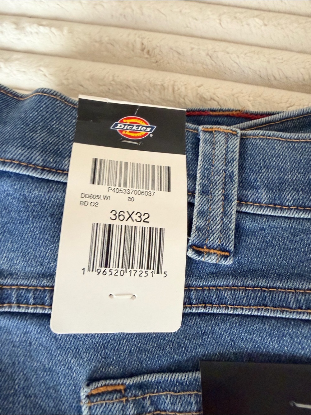 Dickies Relaxed Fit Blue Denim Jeans - Picture 2 of 5